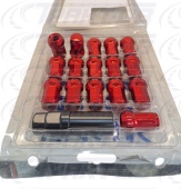 Гайка колесная (красный) 12х1,25  (16шт.) NISSAN