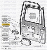 Дверь правая (голая) 66-01-6100016