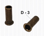 Втулка тормозной трубки (ПА) d=6х1мм (латунь) (ТИССАН)