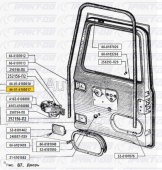 Дверь левая (голая) 66-01-6100017