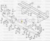 Балка буксирной поперечины 6460-оригинал (завод) 6460-2801100-00