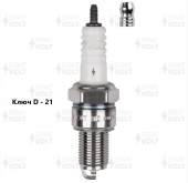 Свеча  А14ДВ ГАЗ/УАЗ с дв. ЗМЗ-406/409 (зазор 0,7мм) STARTVOLT 95807, VSP 0313