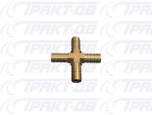 Соеденитель шланга  КРЕСТ (под хомут 10мм) 19796, 2-3108-5-10