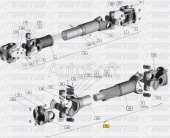 Вал карданный среднего моста L=860мм (Гродно) 64221-2205010-30