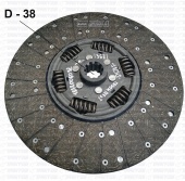 Диск /362/ ведомый сцепления  (SACHS) ГАЗОН NEXT (D=38мм) 1878006092