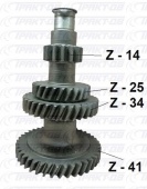 Блок шестерен промежуточного вала (ОАО ГАЗ) 53-12-1701306