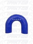 Патрубок U-образный (СИНИЙ) D=35,  L=102/102, плече=105, угол=180* 24185
