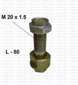 Болт ушка рессоры с гайкой и втулкой (АО АЗ УРАЛ) 4320-2902017