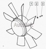 Муфта вязкости с вентилятором ЯМЗ 650-1308010, 5010315817