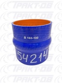 Патрубок демпфер (СИНИЙ) D=102,  L=100 54214, B 102-100