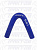 Патрубок угловой 45* (СИНИЙ) D=25,  L=150х150 24167, 45-23-150-150