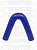 Патрубок угловой 45* (СИНИЙ) D=27,  L=150х150 55641, 45-27-150-150