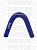 Патрубок угловой 45* (СИНИЙ) D=23,  L=150х150 55119, 45-23-150-150