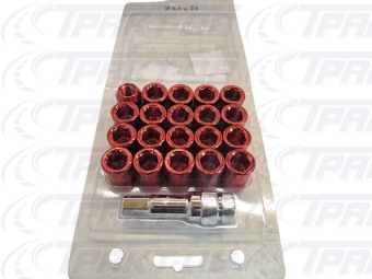 Гайка колесная (красный) 12х1,25  (20шт.) NISSAN