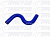 Патрубок Z-образный  (СИНИЙ) D=16,  L=150х200х150, угол=45* 50807, Z016-150-200-150