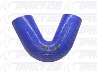 Патрубок угловой 45* (СИНИЙ) D=100,  L=150х150 24166, 45-100-150-150