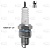 Свеча  А14В-2 ГАЗ/УАЗ с дв. ЗМЗ-402.1/4021.1 (зазор 0,8мм) STARTVOLT , VSP 0305