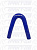 Патрубок угловой 45* (СИНИЙ) D=18,  L=150х150 26153, 45-18-150-150