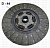 Диск /395/ ведомый сцепления RUEN (Македония) (D=44мм)  6ISBe-185, -210 (1862-506-131) 3962.30.00