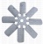 Крыльчатка вентилятора (d=50мм, D=660мм) 7511-1308012