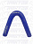 Патрубок угловой 45* (СИНИЙ) D=20,  L=150х150 50066, 45-20-150-150