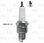 Свеча  А14В-2 ГАЗ/УАЗ с дв. ЗМЗ-402.1/4021.1 (зазор 0,8мм) STARTVOLT , VSP 0305