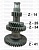 Блок шестерен промежуточного вала (ОАО ГАЗ) 53-12-1701306