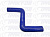 Патрубок L-образный  (СИНИЙ) D=40,  L=150х200х150, угол=90* 52428, L040-150-200-150