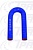 Патрубок U-образный (СИНИЙ) D=16,  L=140/140, плече=52, угол=180* 24154