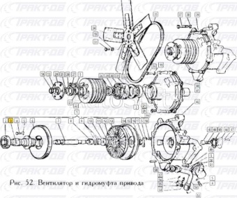 Вал ведущий гидромуфты 240Б-1318030