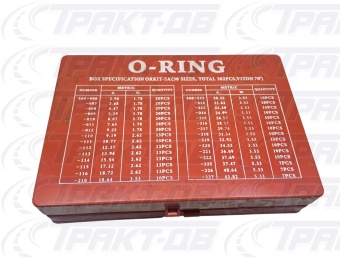 Кольцо РТИ (382шт.) СИЛИКОН (красный) VITON 1001800 (5А) VITON, НБР01А-VITON