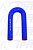 Патрубок U-образный (СИНИЙ) D=14,  L=175/175, плече=69, угол=180* 52770