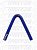 Патрубок угловой 45* (СИНИЙ) D=10,  L=150х150 50063, 45-10-150-150