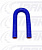 Патрубок U-образный (СИНИЙ) D=18,  L=175/175, плече=73, угол=180* 50037
