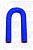 Патрубок U-образный (СИНИЙ) D=20,  L=175/175, плече=73, угол=180* 99987