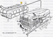 Бак топливный 105л (правый) ГАЗ-66 (ТС-ГАЗ) 66-1101010