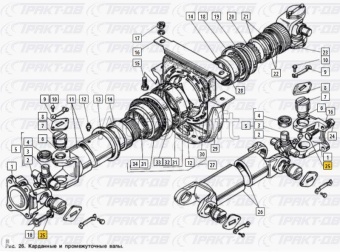 Болт карданный  (ЭТНА) М12х1,25х32 290863-П29